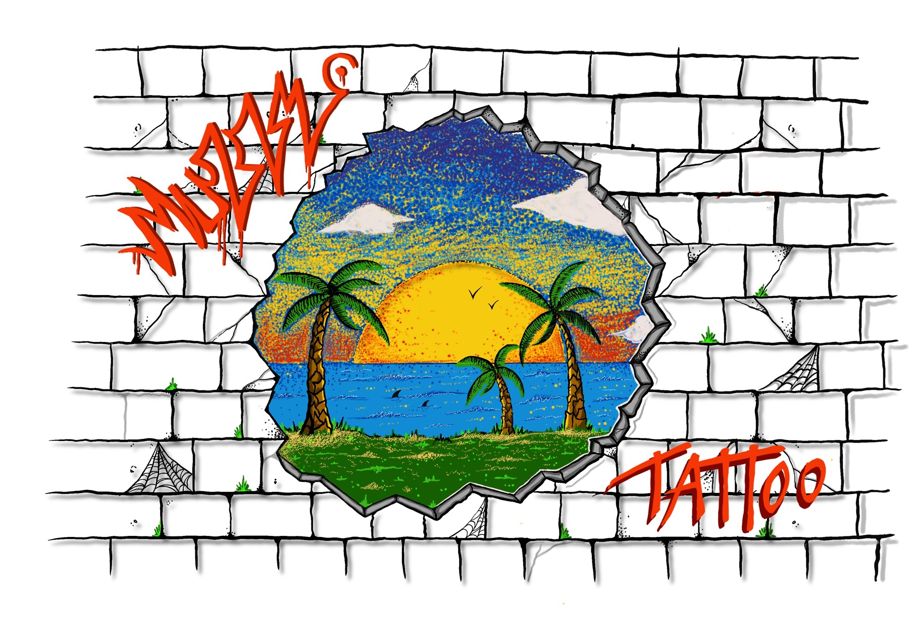 Muzz Tattoo business card design